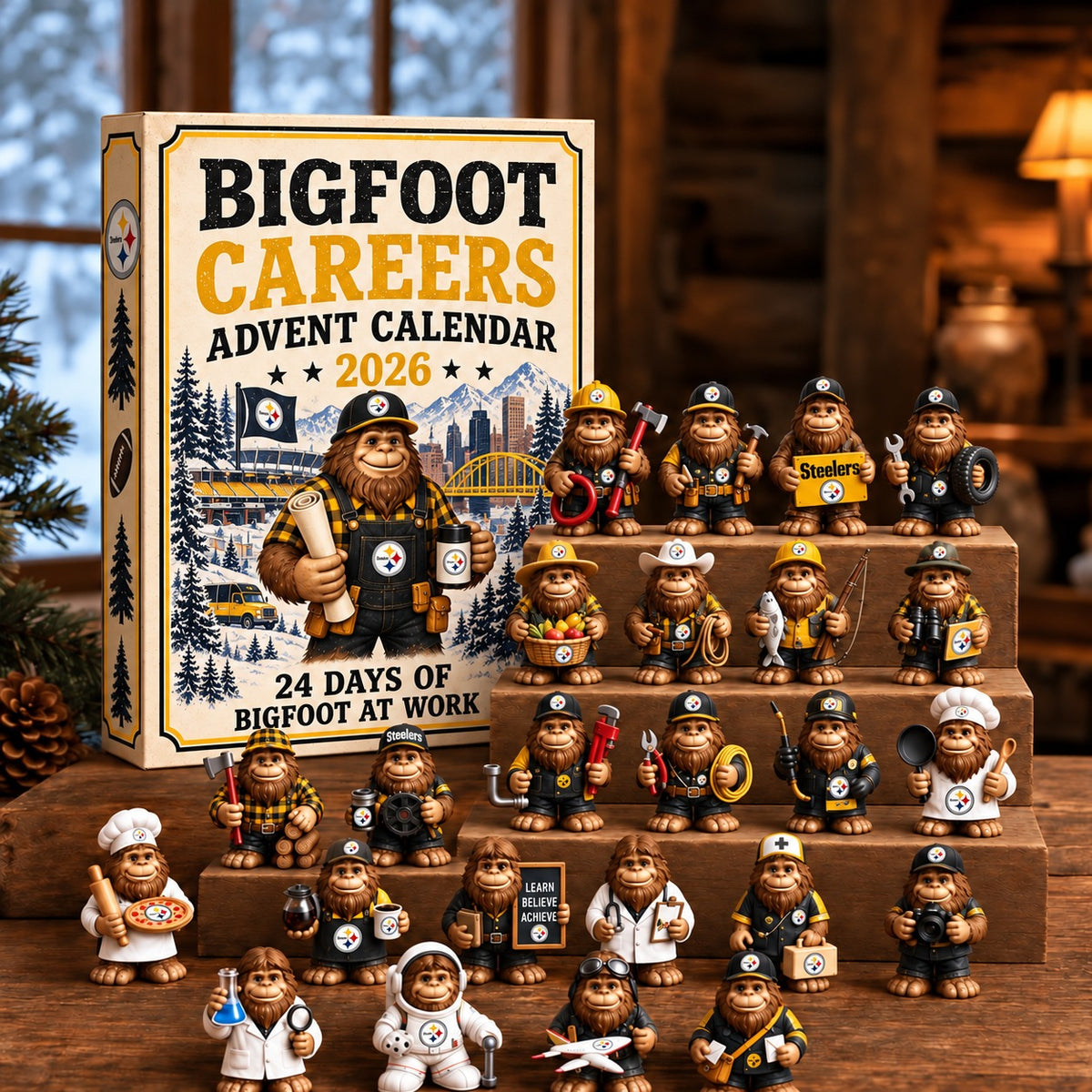 PS x NFL Personalized 24 Days Of Bigfoot Advent Calendar Blink Box