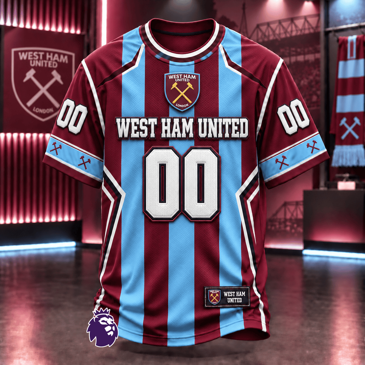 Premium EPL x WHU Limited Edition T-Shirt 3D