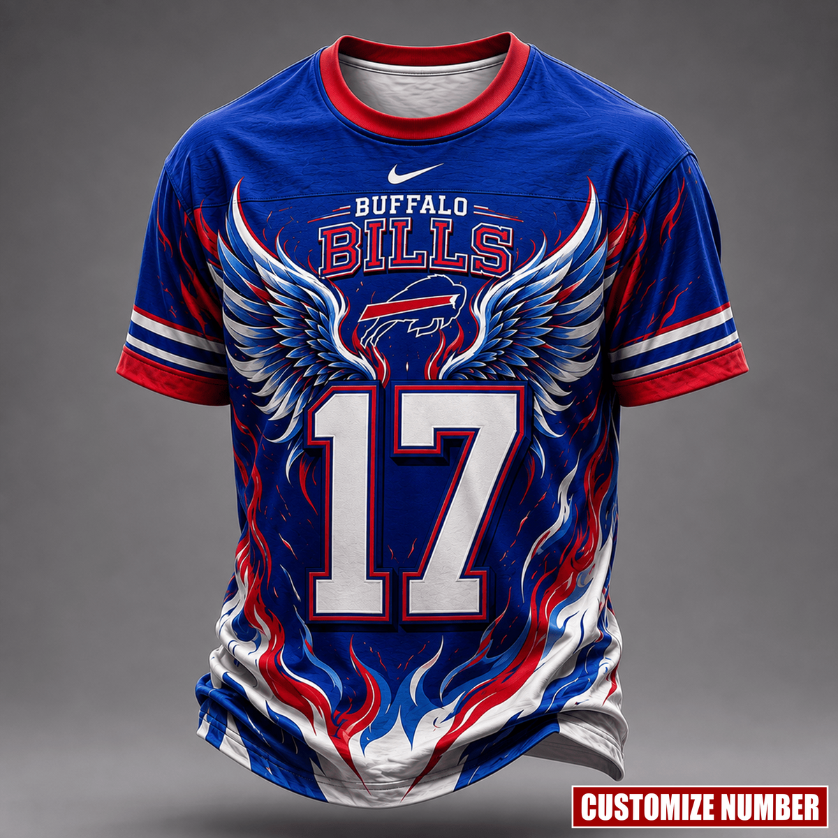 Premium NFL X BB EXCLUSIVE PERSONALIZED Wings of Fury T-Shirt LIMITED EDITION