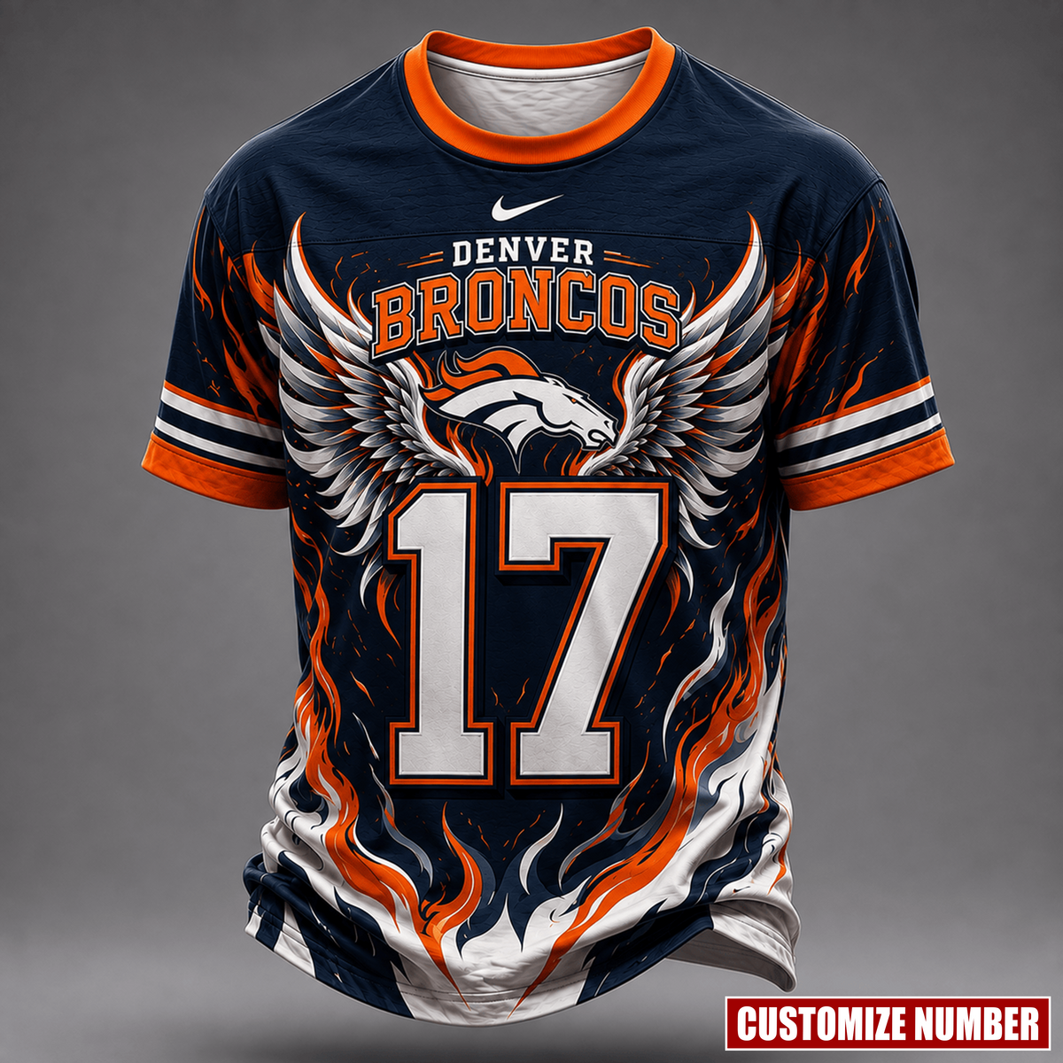 Premium NFL X DB EXCLUSIVE PERSONALIZED Wings of Fury T-Shirt LIMITED EDITION