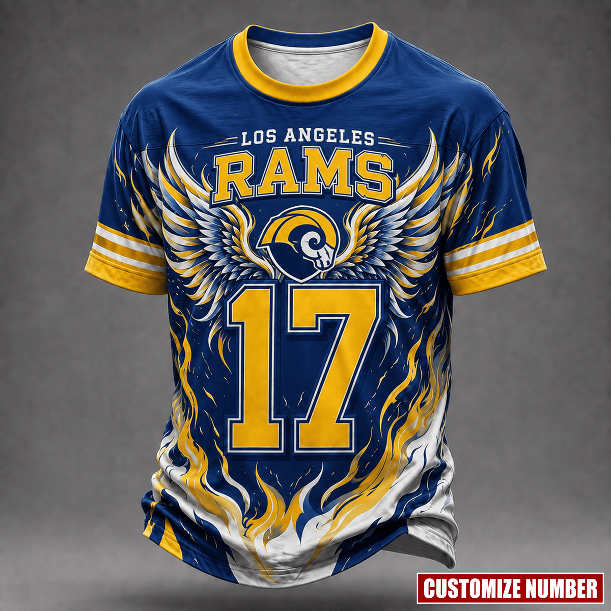 Premium NFL X LAR EXCLUSIVE PERSONALIZED Wings of Fury T-Shirt LIMITED EDITION