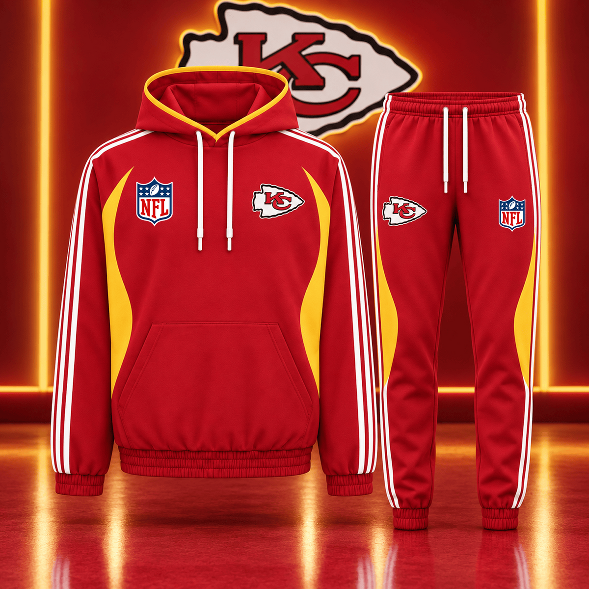 Premium NFL x KCC Sideline Performance Hoodie & Jogger Set