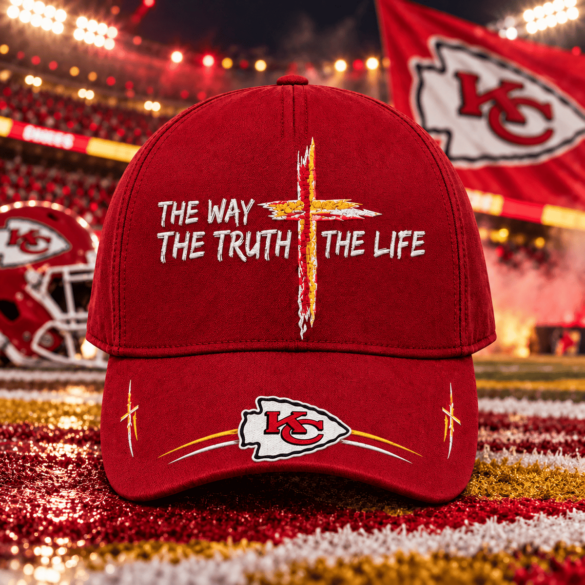Premium NFL x KCC The Way The Truth The Life Cap