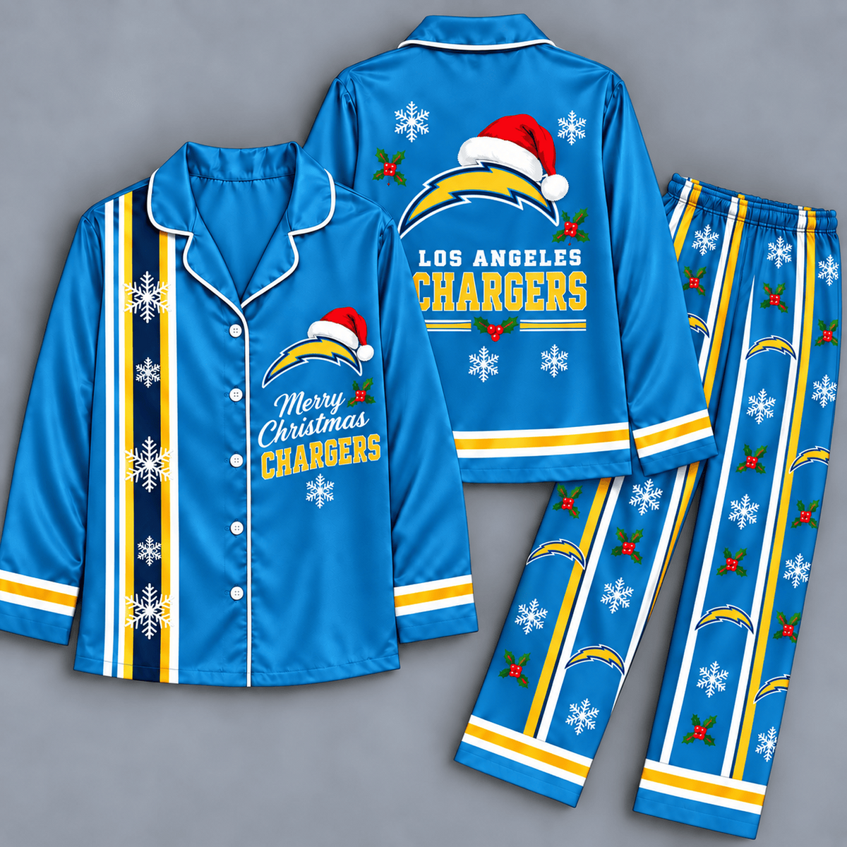 Premium NFL x LAC Merry Matchday Christmas Pajama Set