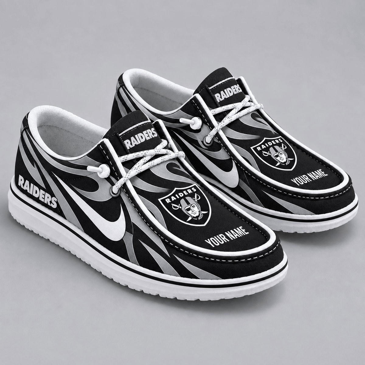 Premium NFL x LVR Flame Pattern Loafer Shoes