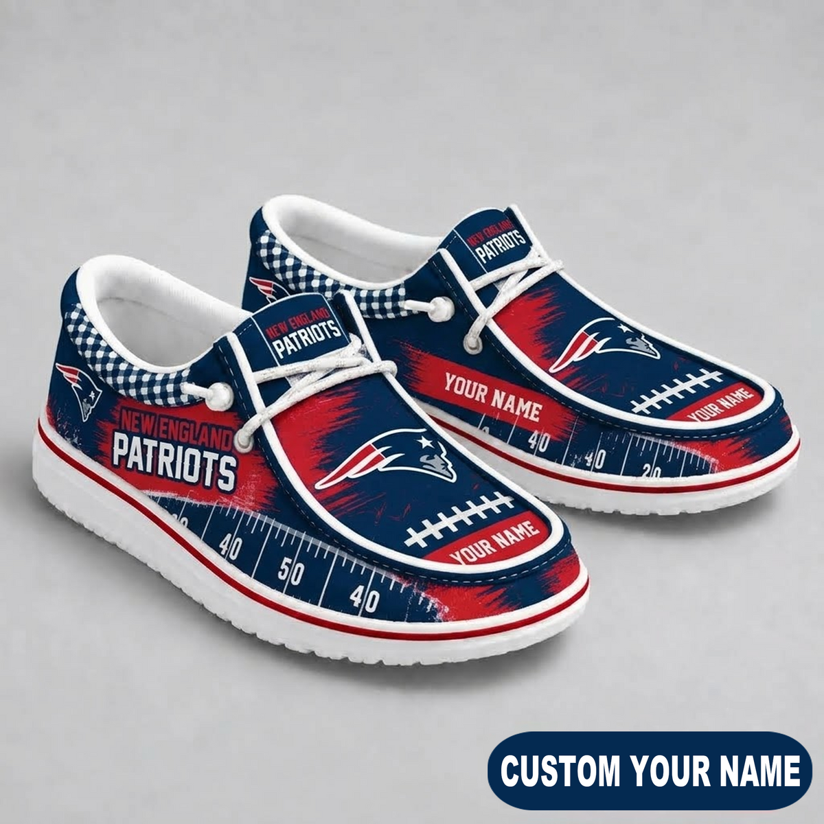 Premium NFL x NEP Game Day Yard Line Loafer Shoes