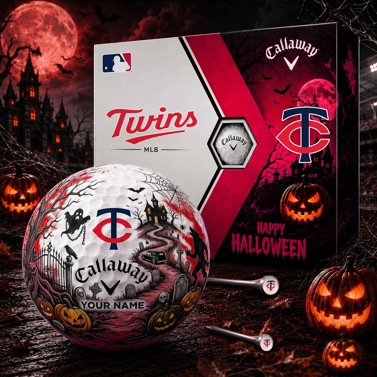 SIGNATURE MLB X MT EXCLUSIVE PERSONALIZED HALLOWEEN HAUNTED GOLF BALL – LIMITED EDITION