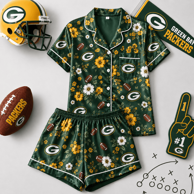 SIGNATURE NFL X GBP EXCLUSIVE Blooming Game Day Pajamas Set
