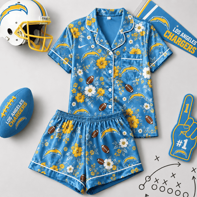 SIGNATURE NFL X LAC EXCLUSIVE Blooming Game Day Pajamas Set