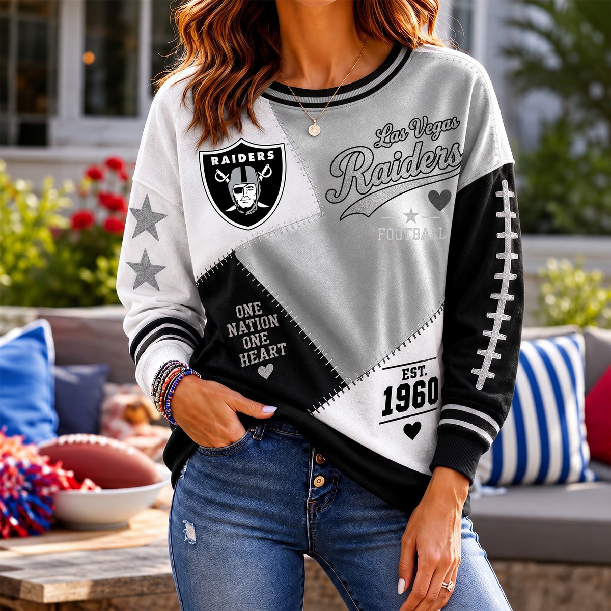 SIGNATURE NFL X LVR EXCLUSIVE Women's Football Casual Sweatshirt LIMITED EDITION