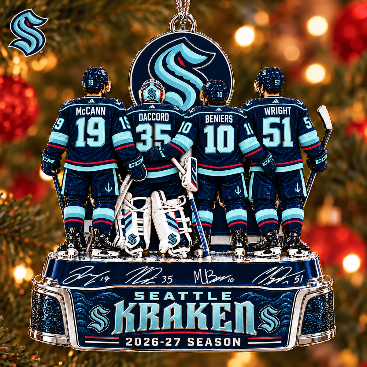 SK x NHL Game Day Premium Personalized Acrylic Ornament Gift For Fan