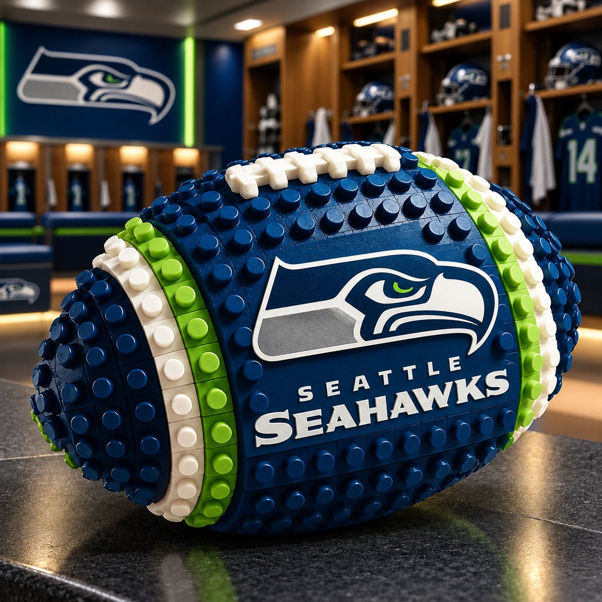 SS x NFL Team Building Block Football Set