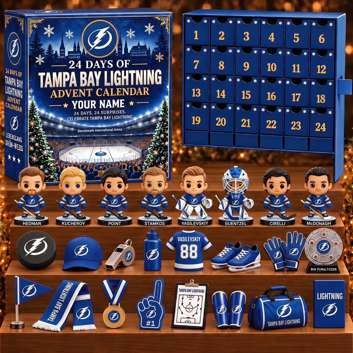 TBL x NHL Game Day Premium Personalized 24 Days Of Advent Calendar