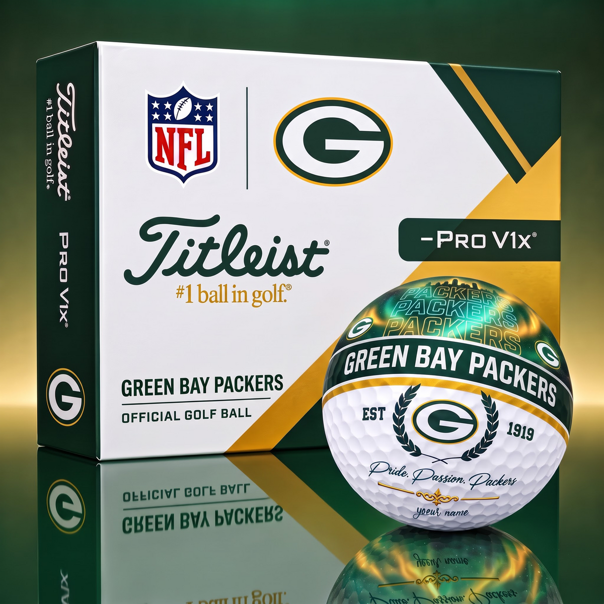 TITLIEST X SIGNATURE NFL GBP EXCLUSIVE BESPOKE NAME GALAXY GOLF BALL V3 LIMITED EDITION