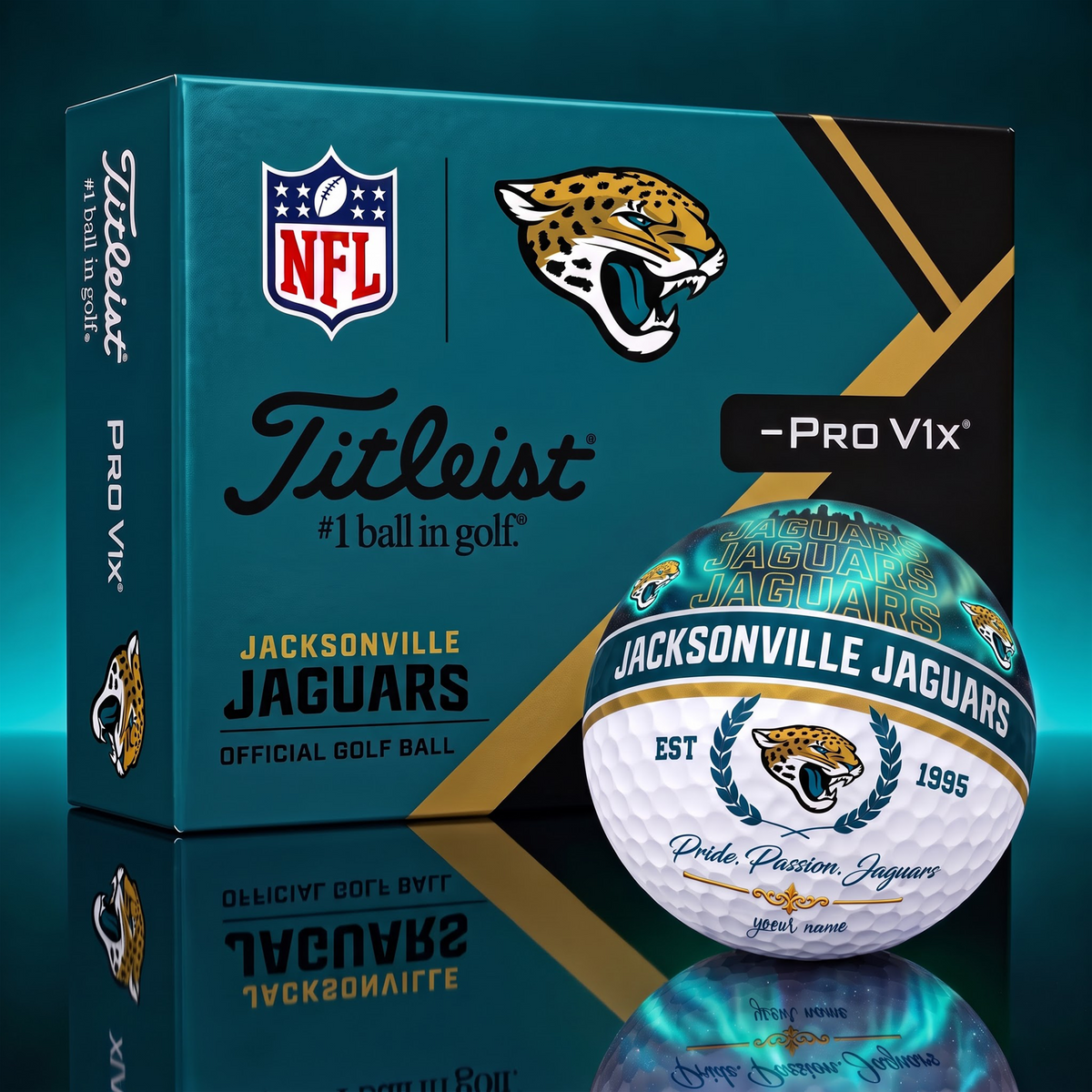 TITLIEST X SIGNATURE NFL JJ EXCLUSIVE BESPOKE NAME GALAXY GOLF BALL V3 LIMITED EDITION