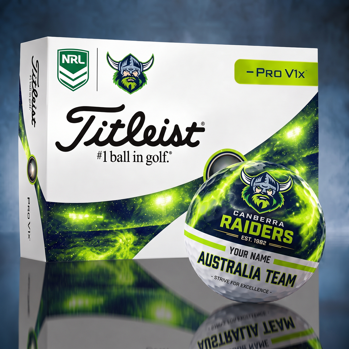 Titleist CBR x Premium NRL PERSONALIZED GOLF BALL LIMITED EDITION V7
