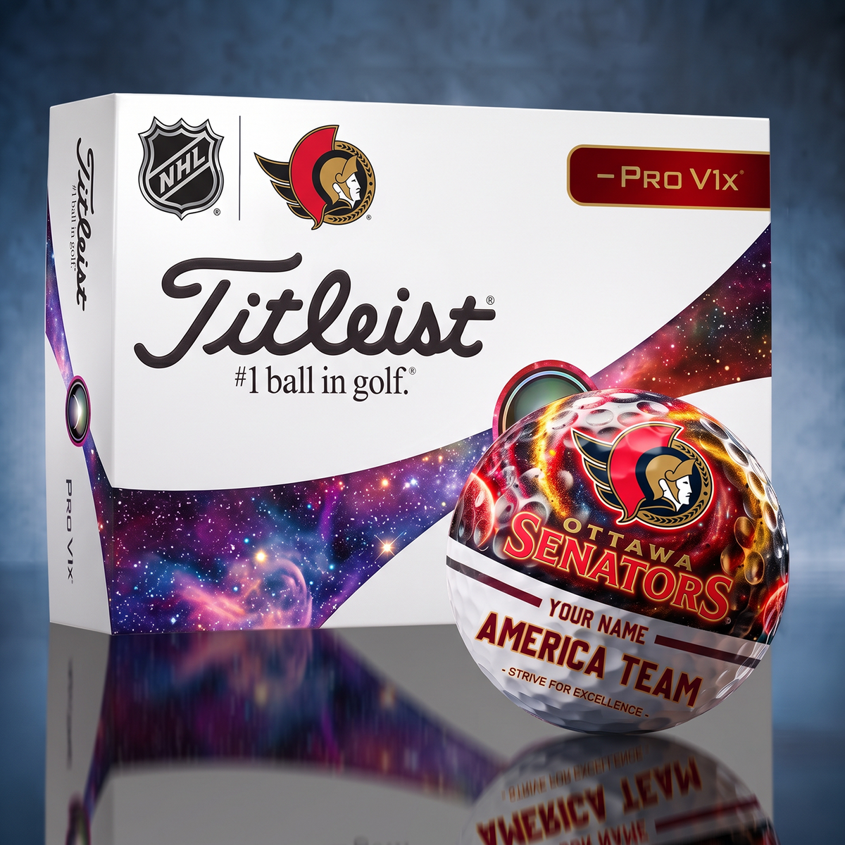 Titleist OTT x Premium NHL PERSONALIZED GOLF BALL LIMITED EDITION V7