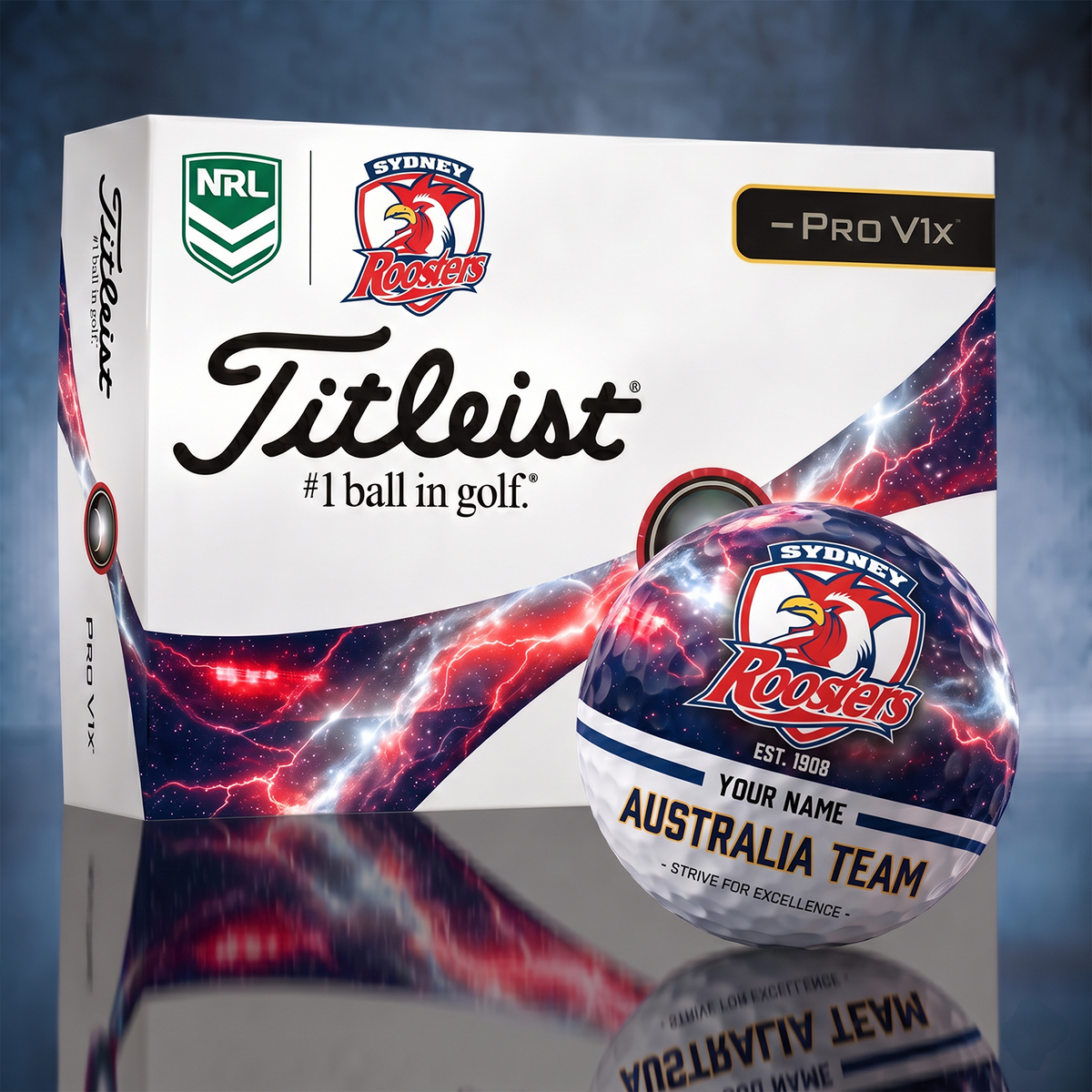 Titleist SYD x Premium NRL PERSONALIZED GOLF BALL LIMITED EDITION V7