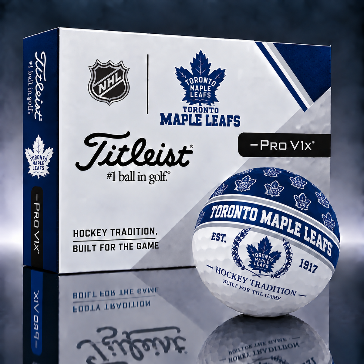 Titleist X Premium NHL x TOR PERSONALIZED GOLF BALL LIMITED EDITION V5