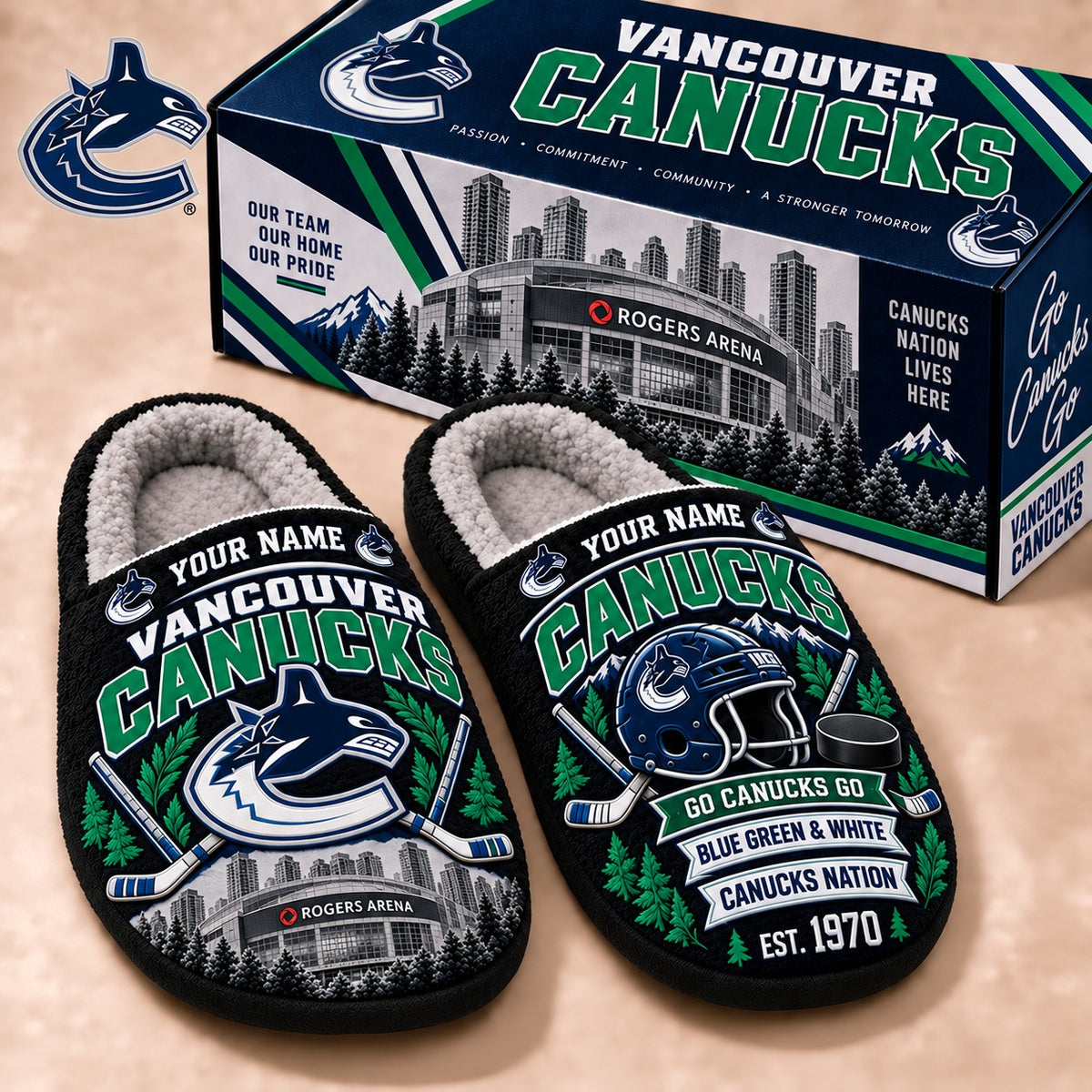 VC x NHL Premium Personalized Slippers Gift For Fan Hockey Men Women