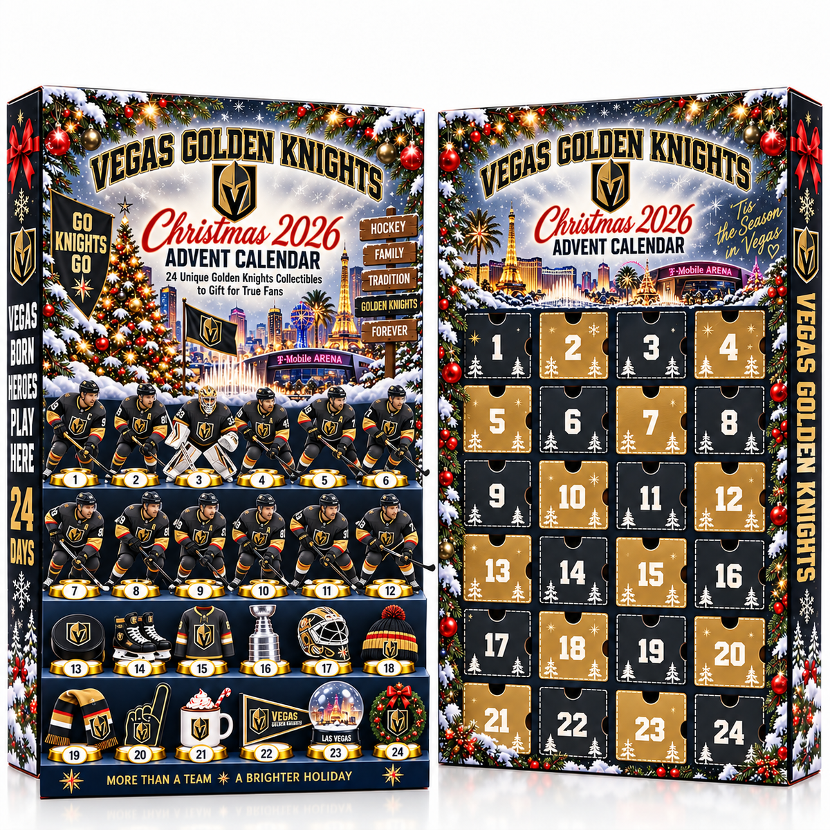 VGK x NHL Christmas 2026 Advent Calendar Blink Box