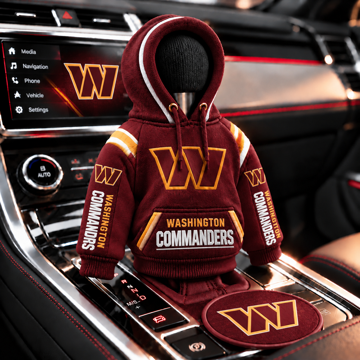 WAS x NFL Personalized Name Shift Knob Hoodie