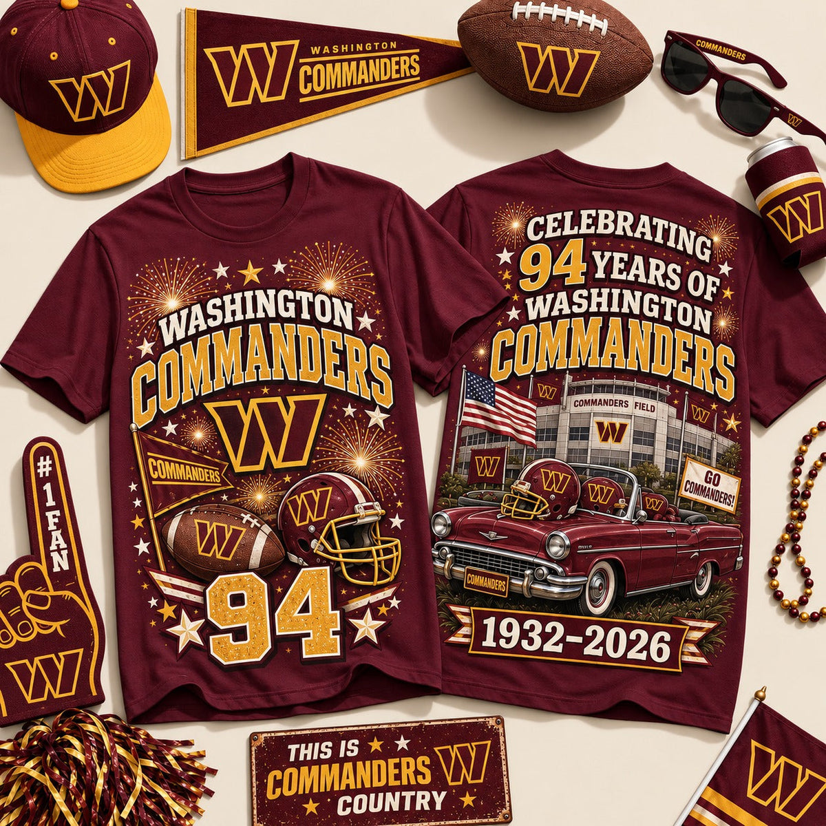 WC Premium NFL Legacy Celebration 3D Shirt