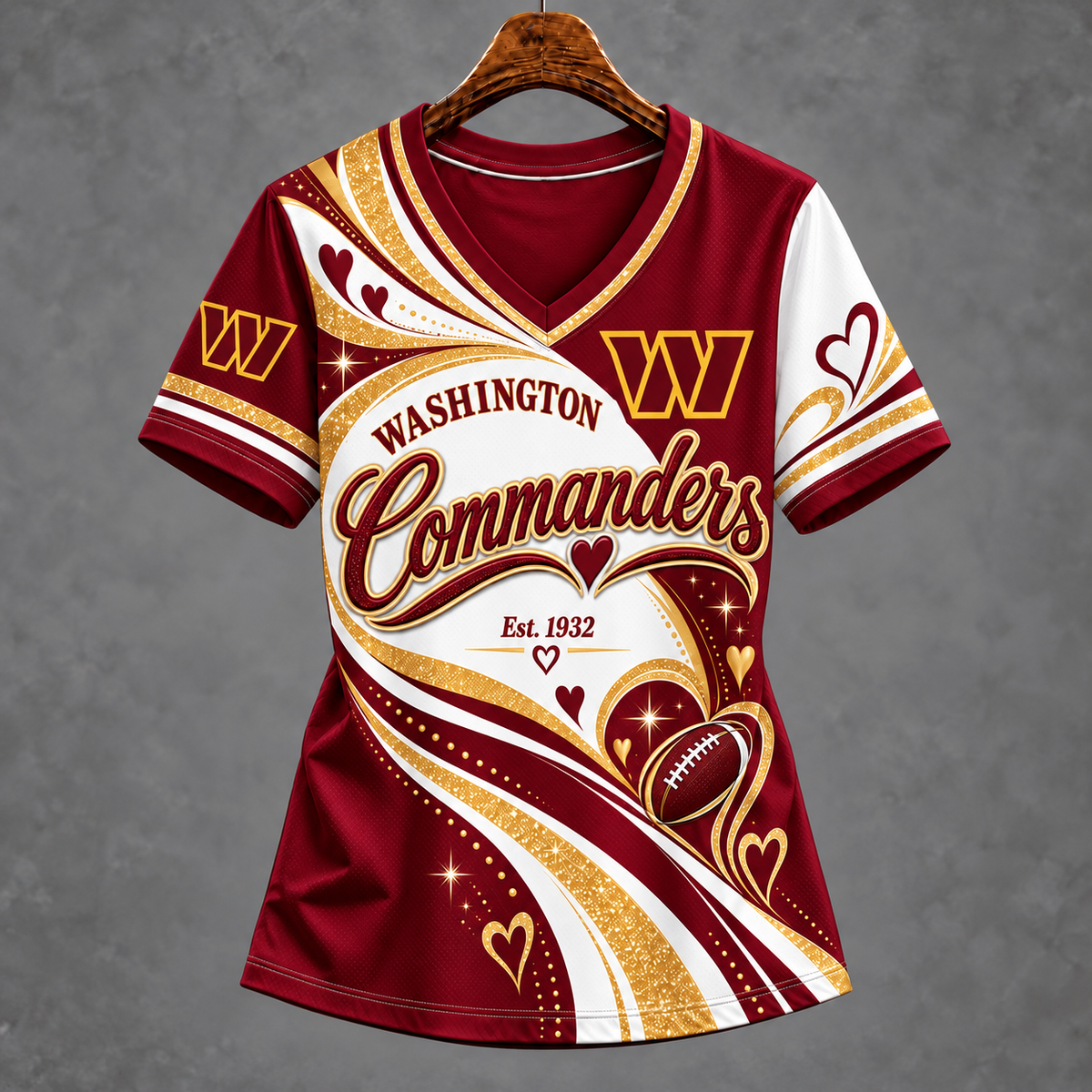 WC x NFL Premium Womenƒ??s V-Neck Shirt