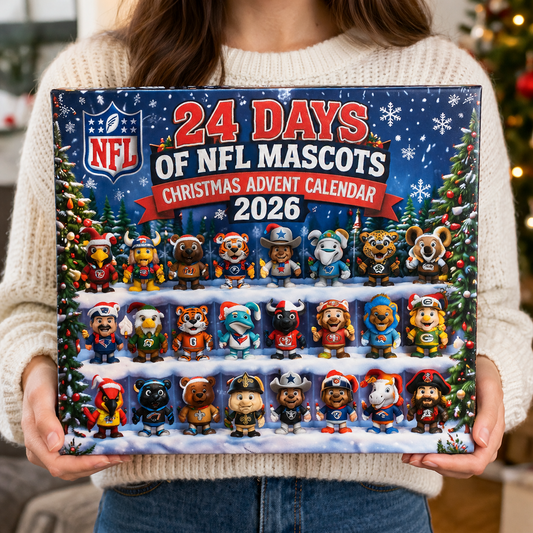 24 Days of NFL Mascots Christmas Advent Calendar 2026