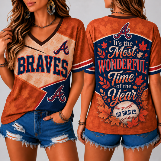 AB Premium MLB Fall Game Day V-Neck Shirt