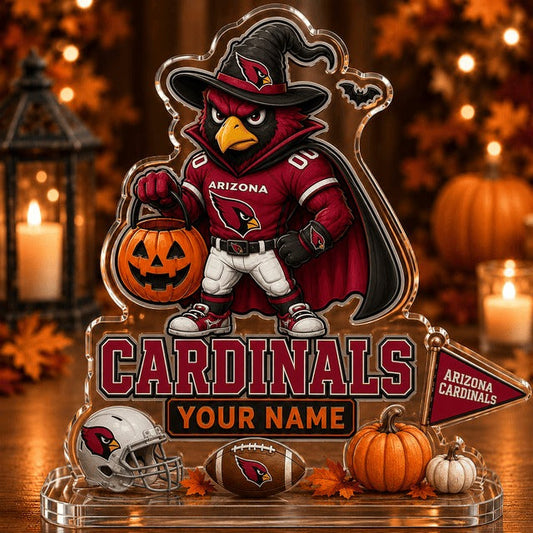 AC NFL Halloween Acrylic Block Plaque Personalized Gift For Fan