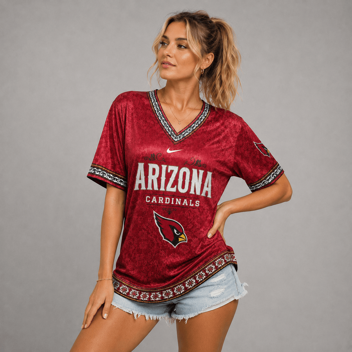 AC Premium NFL Classic Floral Satin Shirt