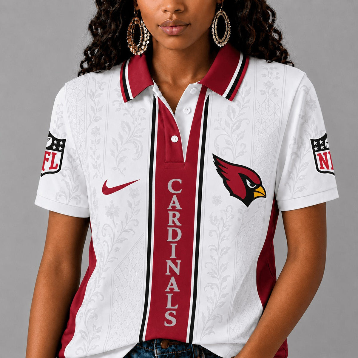 AC Premium NFL Floral Elegance Polo Shirt