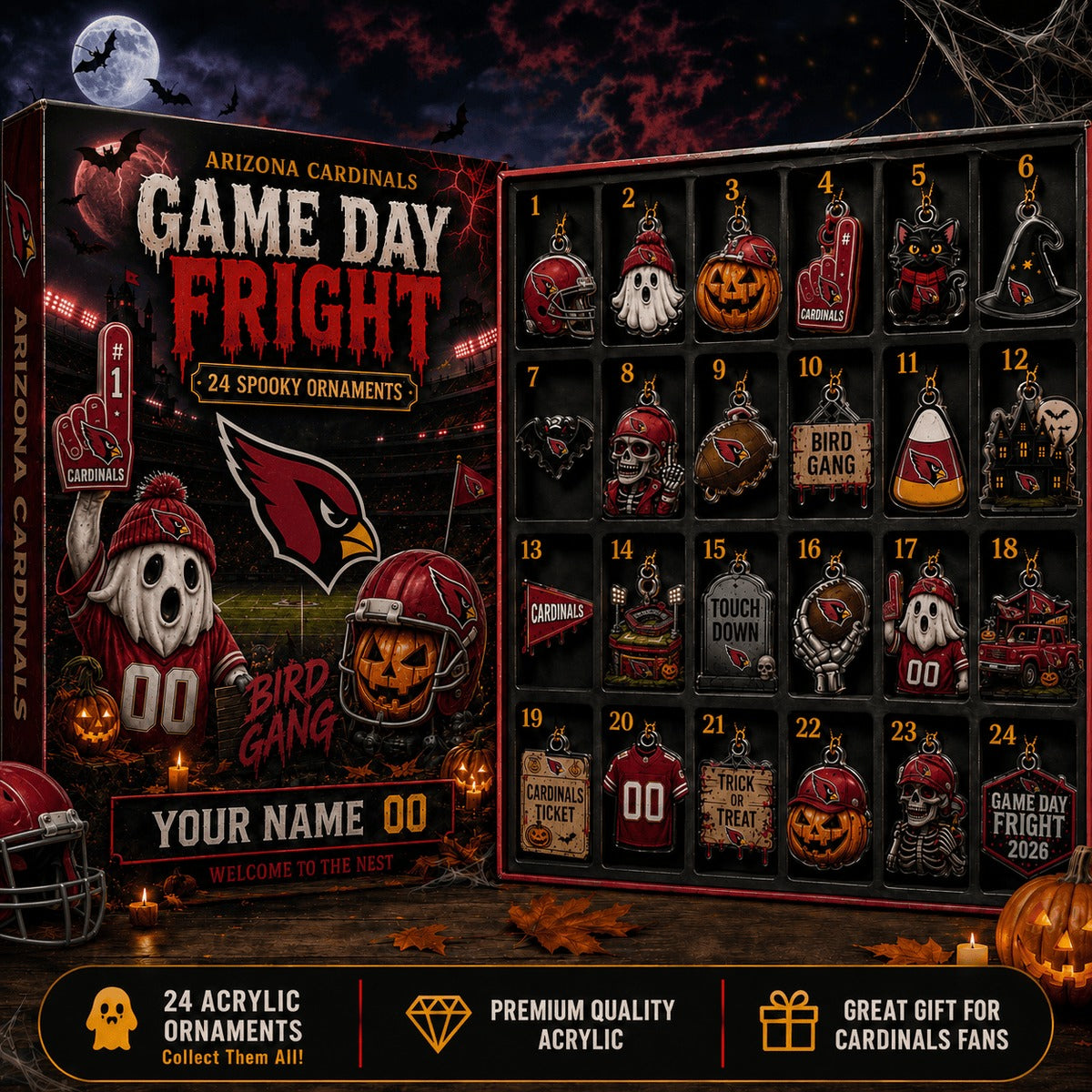 AC x NFL Customized Halloween Blind Box Advent Calendar 2026 Gift For Fan