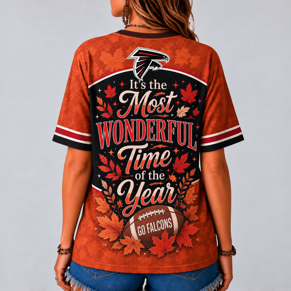 AF Premium NFL Fall Game Day V-Neck Shirt