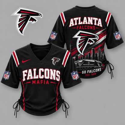 AF Premium NFL Game Day Women Lace-Up Jersey Shirt