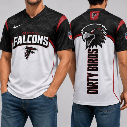 AF Premium NFL Power Graphic 3D V-neck Shirt