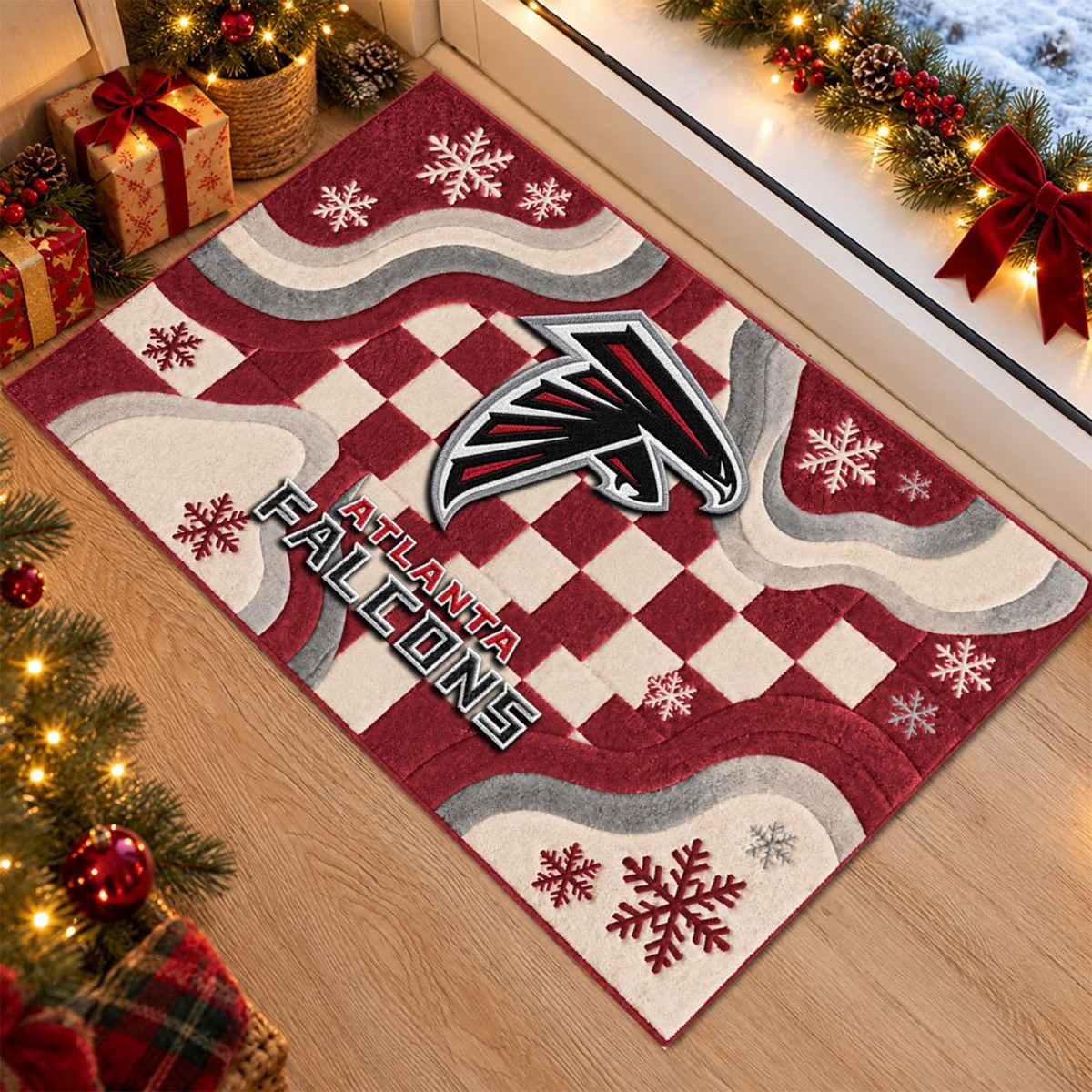 ATL x NFL Christmas Doormat