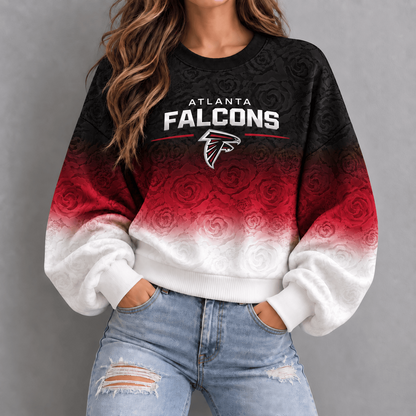 ATL x NFL Embossed Rose Ombre Sweatshirt
