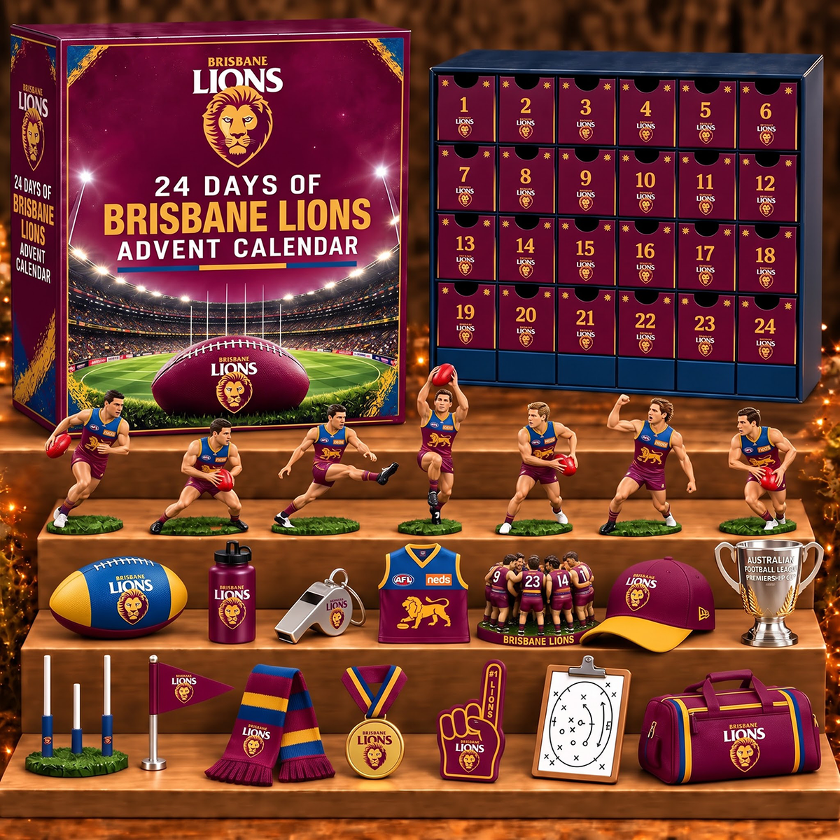 BL x AFL Personalized 24 Days Of Super Rugby Advent Calendar Blink Box