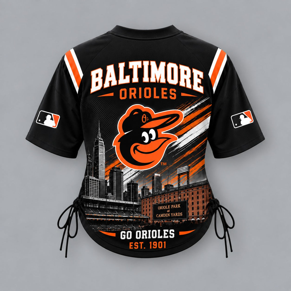 BO Premium MLB Game Day Women Lace-Up Jersey Shirt