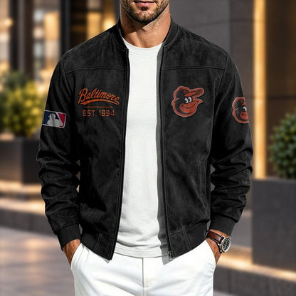 BO x MLB Suede Bomber Jacket