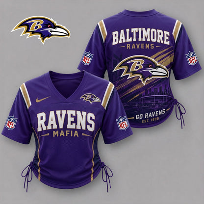 BR Premium NFL Game Day Women Lace-Up Jersey Shirt
