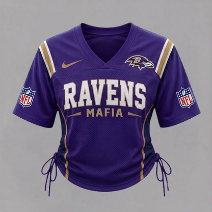 BR Premium NFL Game Day Women Lace-Up Jersey Shirt