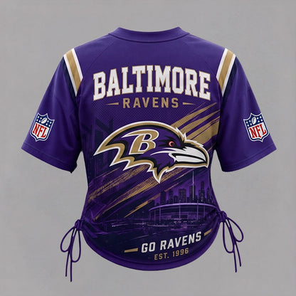 BR Premium NFL Game Day Women Lace-Up Jersey Shirt