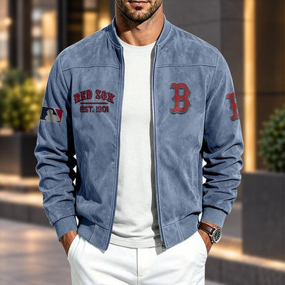 BRS x MLB Suede Bomber Jacket