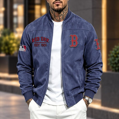 BRS x MLB Suede Bomber Jacket