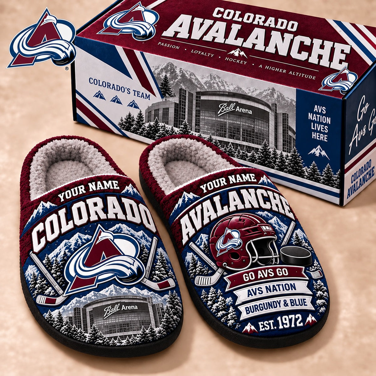 CA x NHL Premium Personalized Slippers Gift For Fan Hockey Men Women