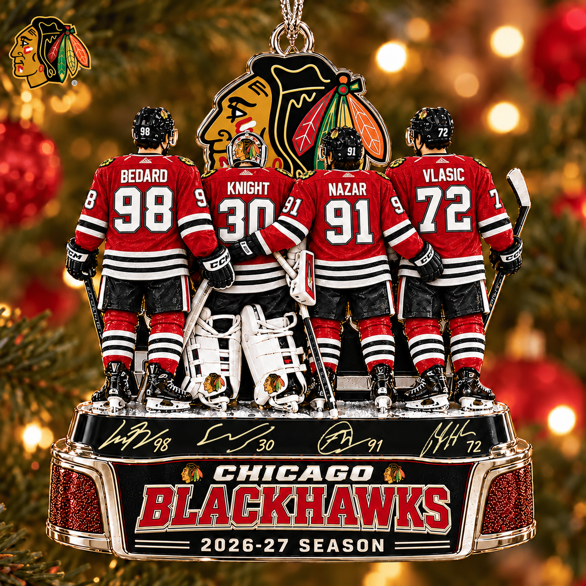 CB x NHL Game Day Premium Personalized Acrylic Ornament Gift For Fan