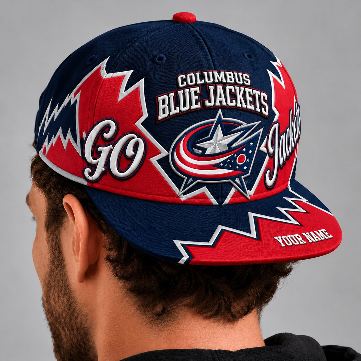 CBJ x NHL Premium Snapback Hat Personalized Gift For Fan Hockey Men Women